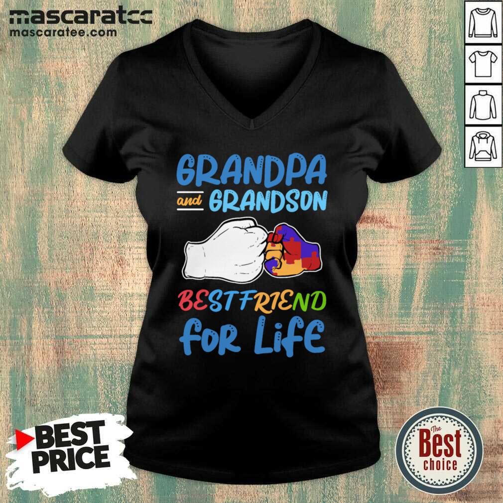Hot Autism Grandma And Grandson Best Friend For Life Shirt