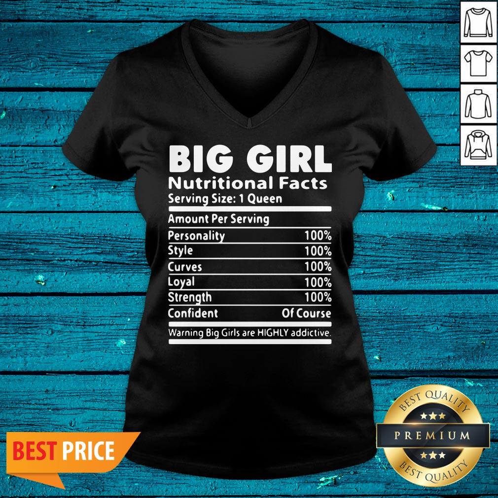 Hot Big Girl Nutrition Facts Serving Size 1 Queen Amount Per Serving Shirt