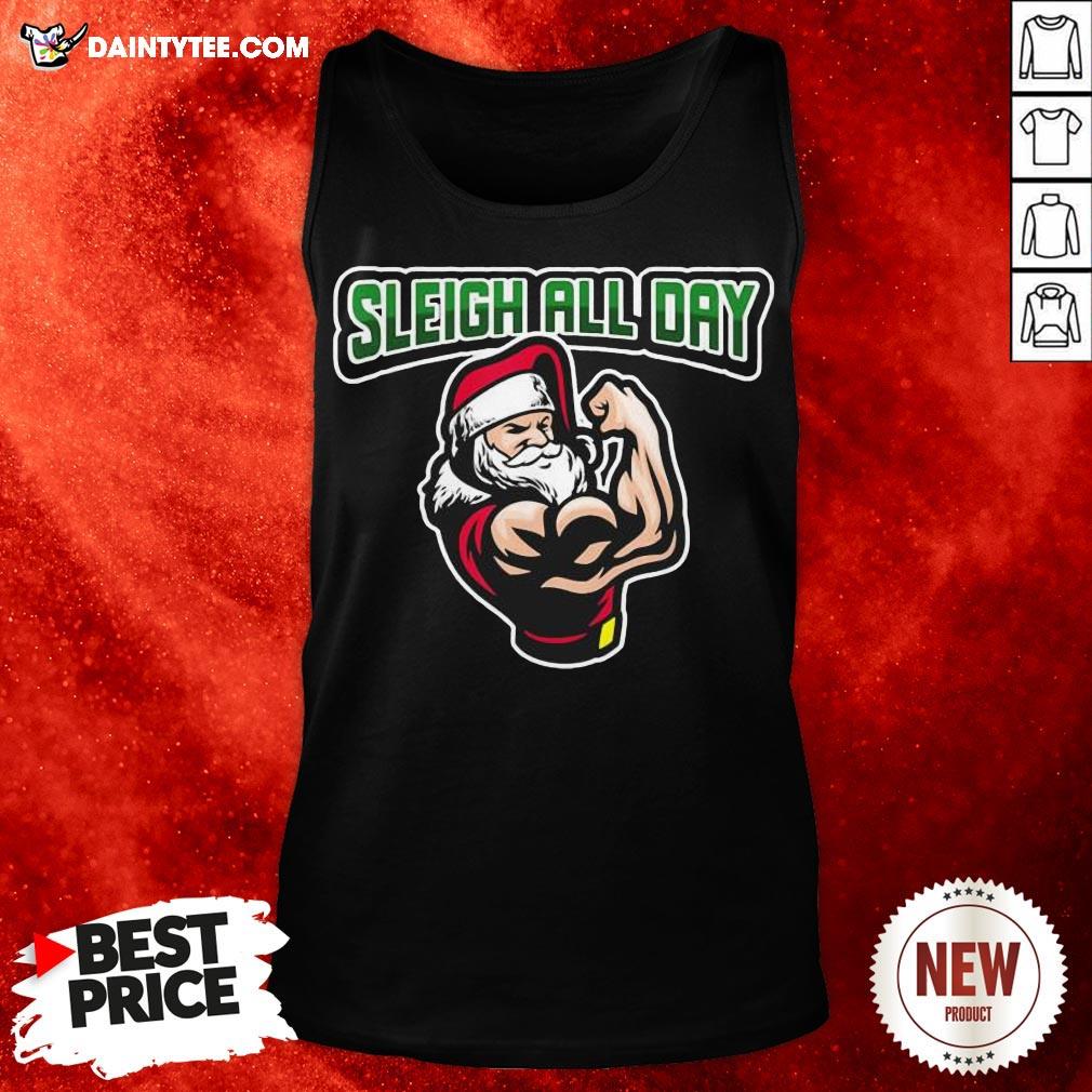 Hot Christmas 2020 Slay All Day Buffed Santa Gift Shirt