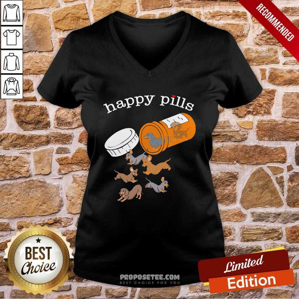 hot-dachshund-happy-pills-v-neck.jpg
