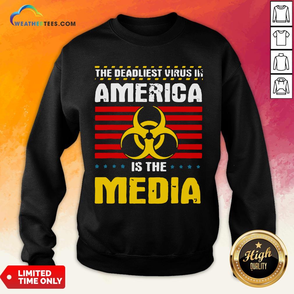 Hot Deadliest Virus In America Is The Media Toxic Fake News 2020 Shirt