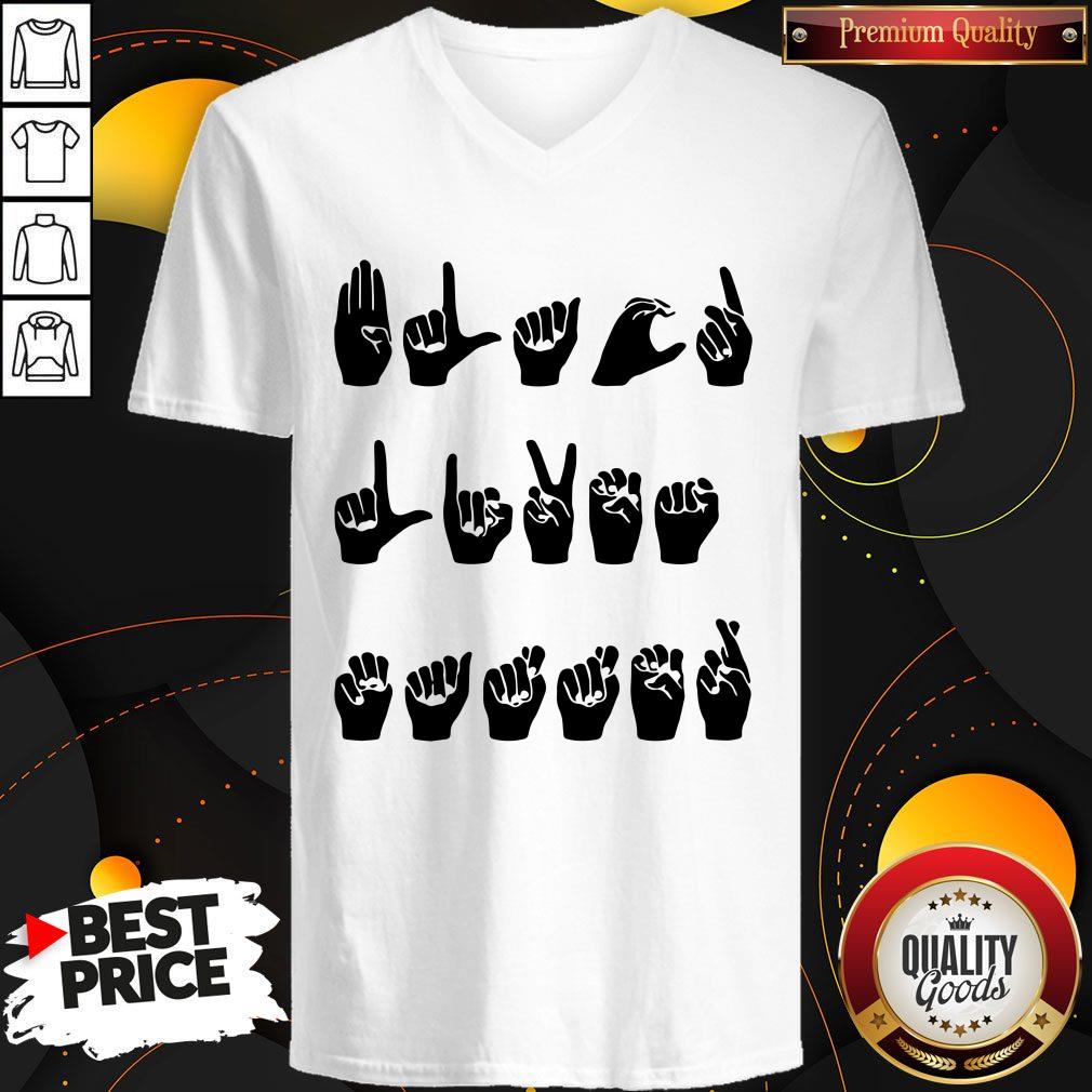 Hot Finger Language Black Lives Matter Shirt