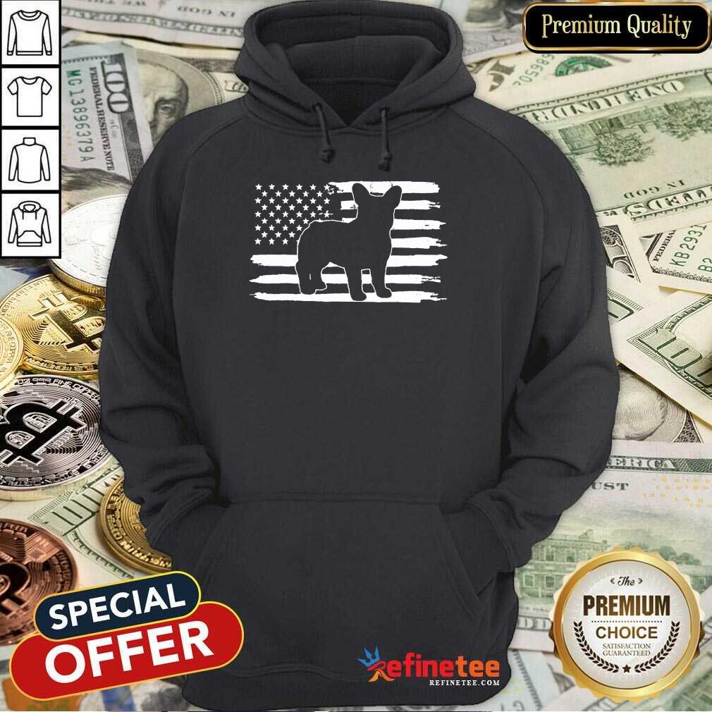 Hot French Bulldog USA Flag Shirt