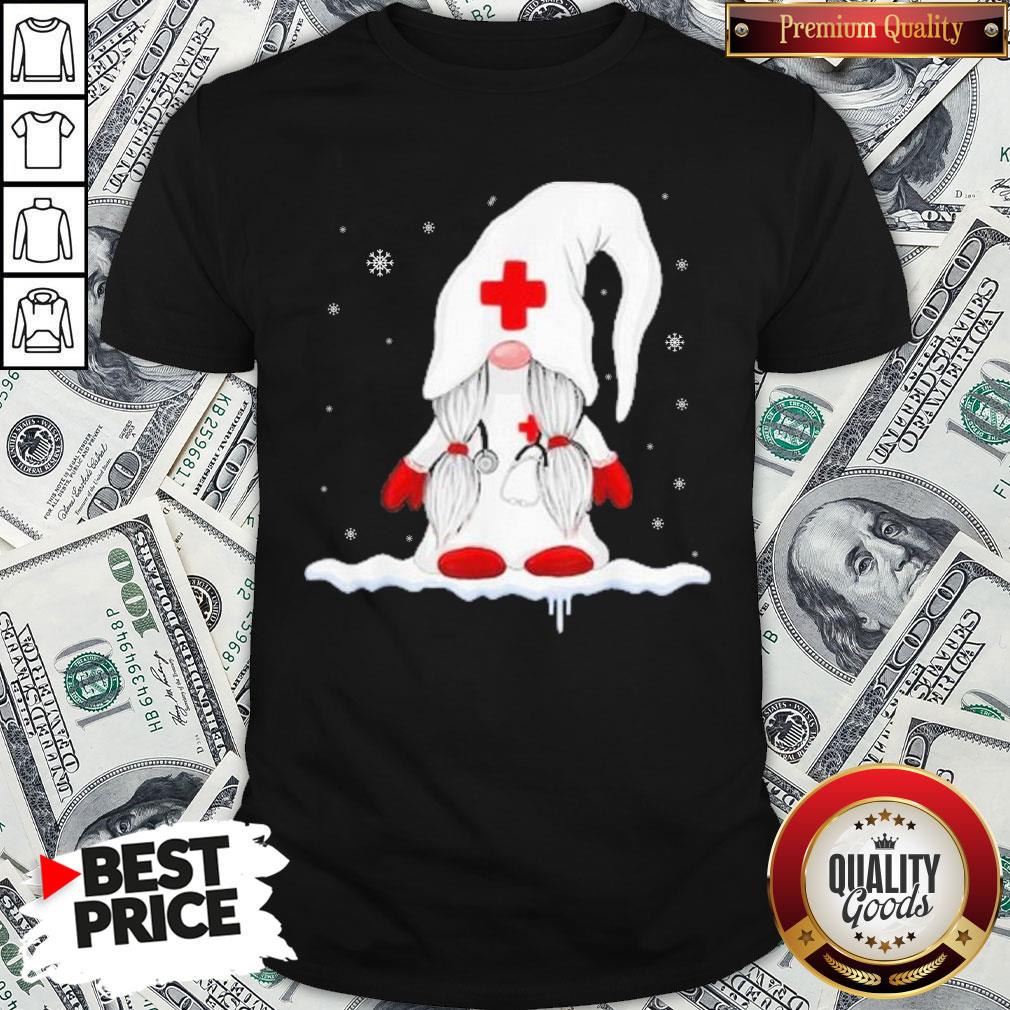 Hot Gnome Nurse Christmas Shirt