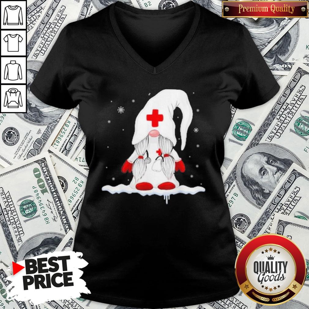Hot Gnome Nurse Christmas Shirt