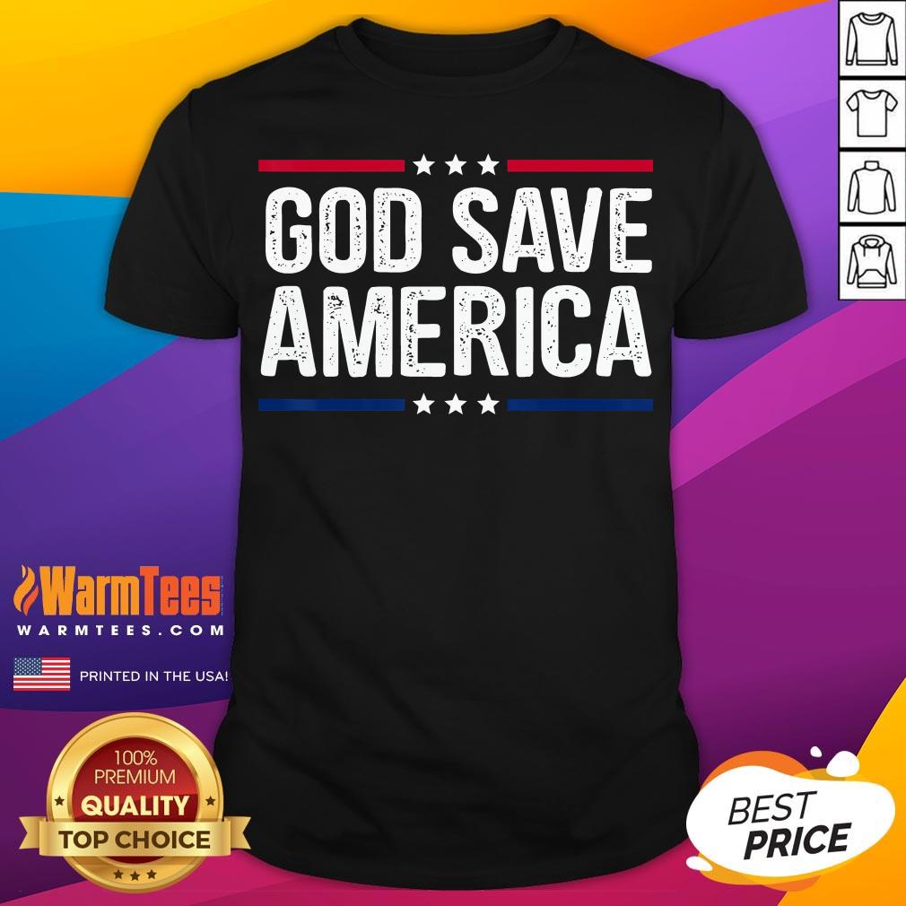 Hot God Save America Shirt Retro Vintage Style Tee Shirt