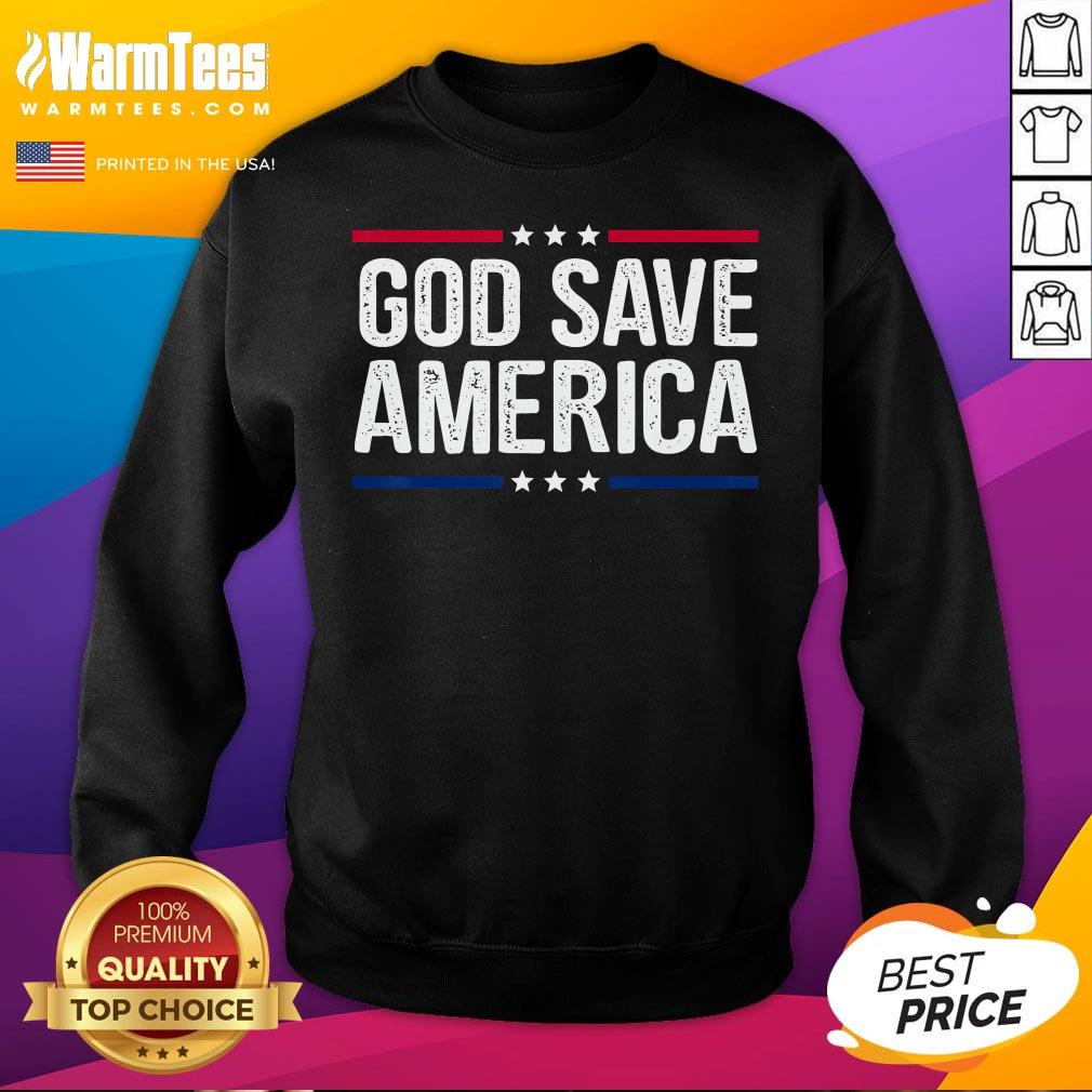 Hot God Save America Shirt Retro Vintage Style Tee Shirt