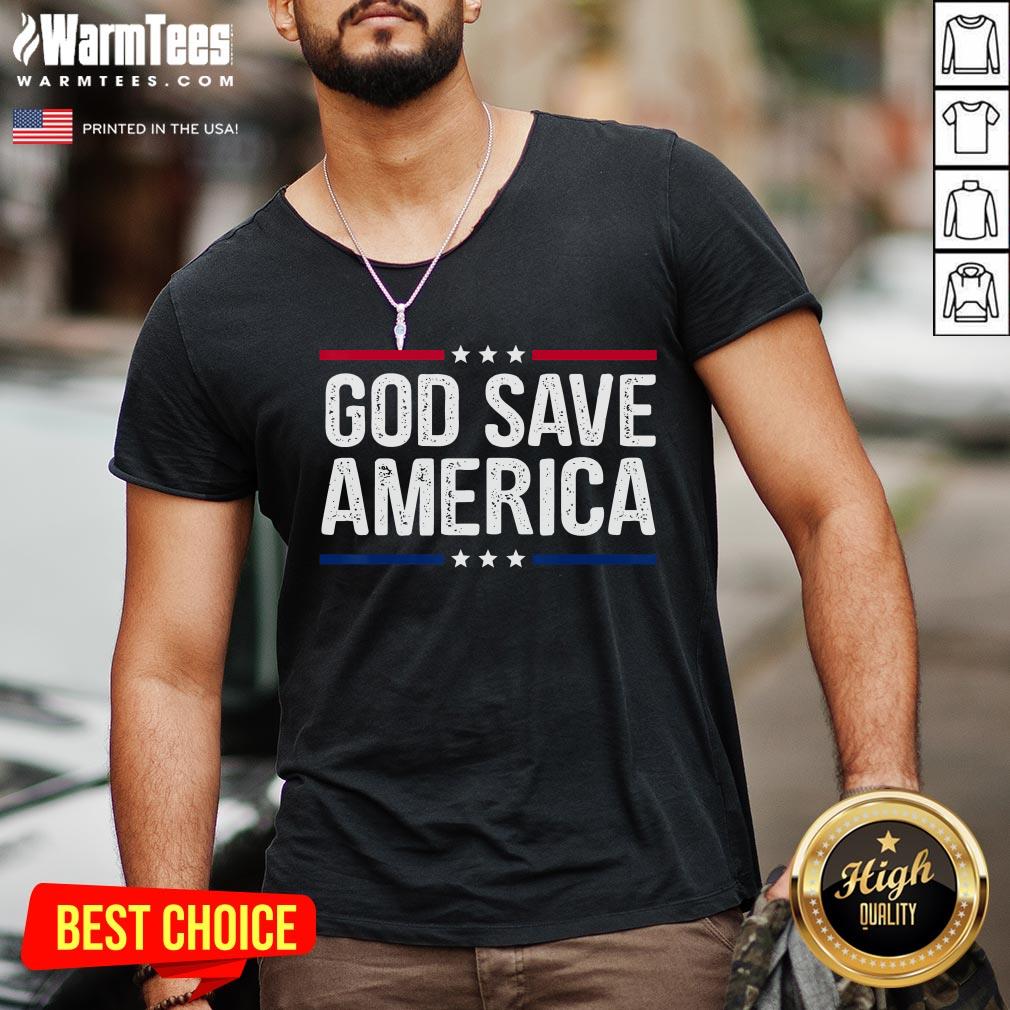 Hot God Save America Shirt Retro Vintage Style Tee Shirt