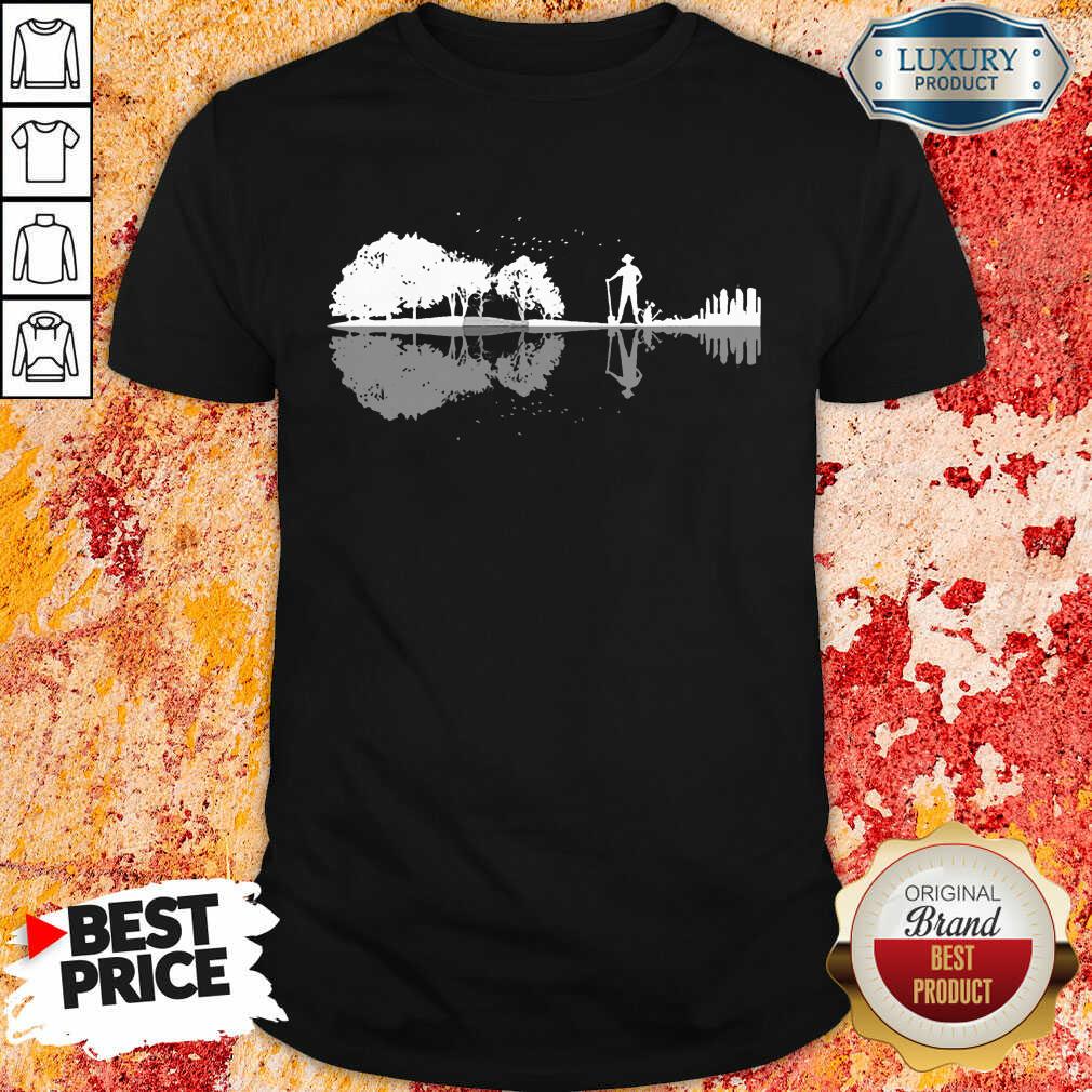 Hot Guitar Lake Gardening Shirt