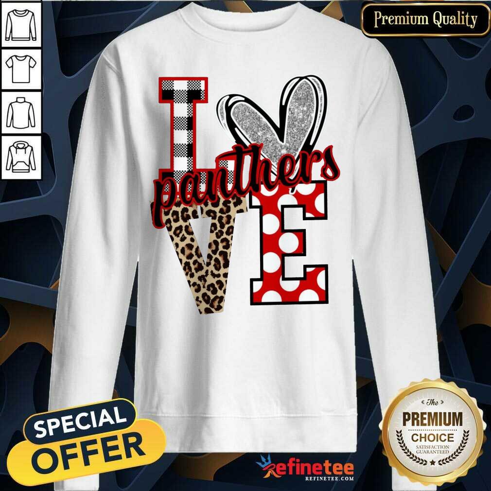 Hot I Love Panthers Love Shirt