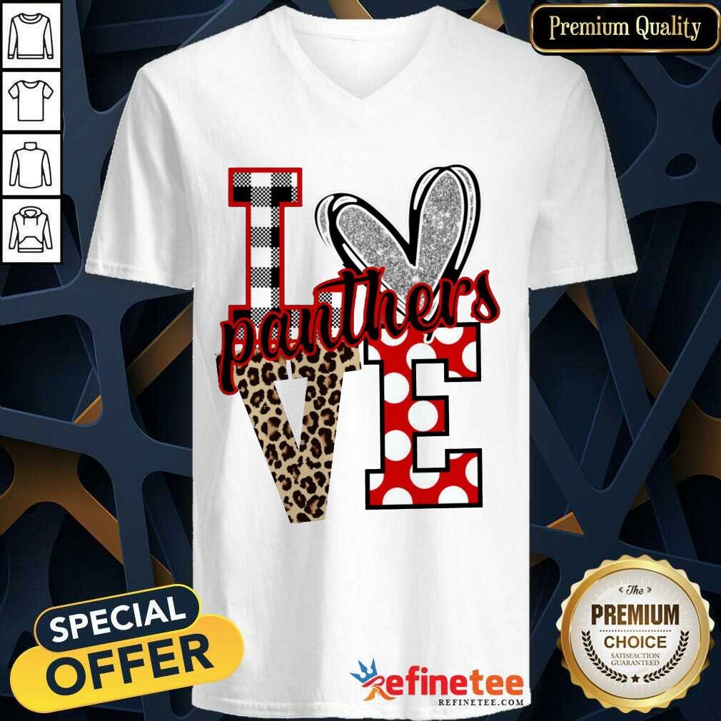 Hot I Love Panthers Love Shirt