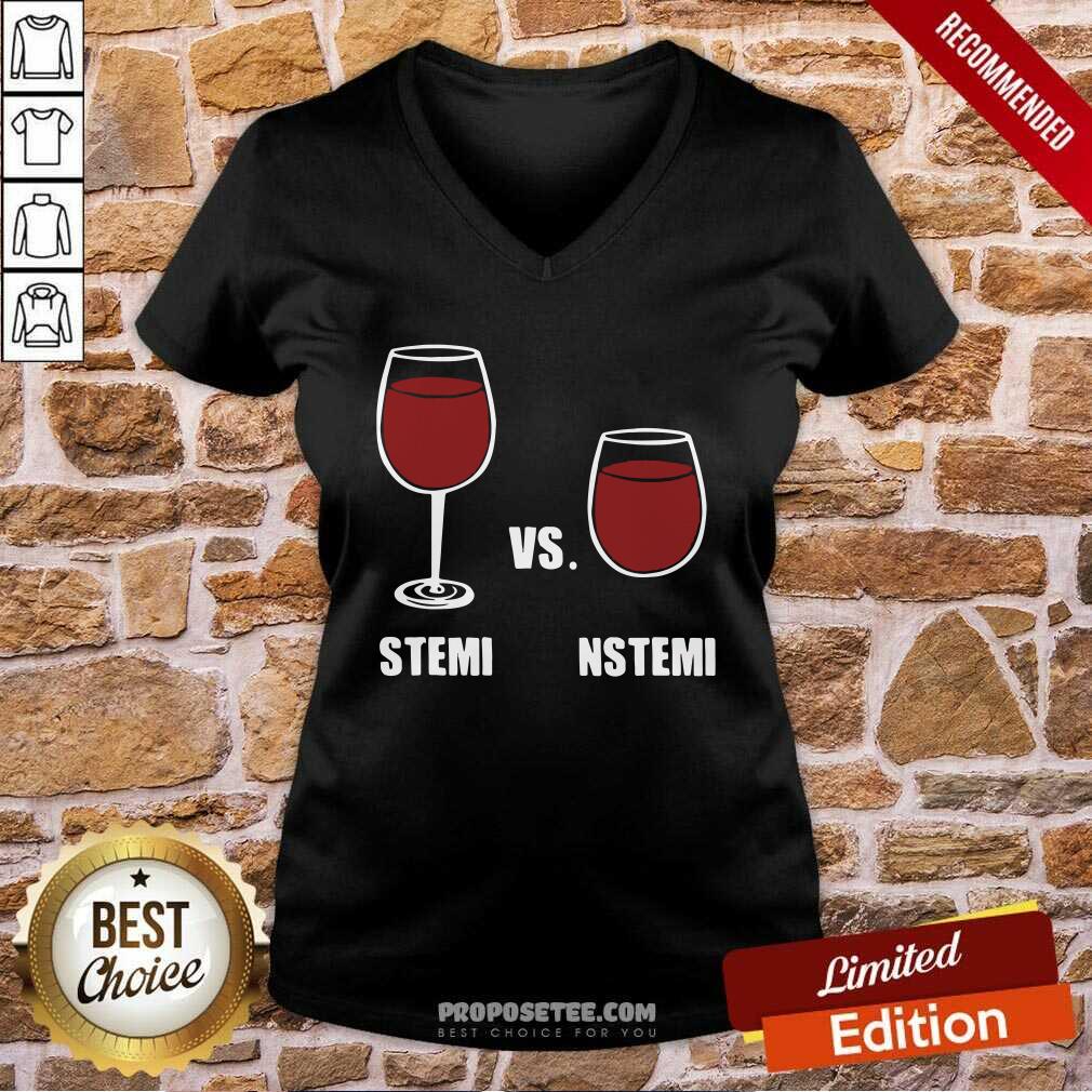 Hot Nurse Anesthesia Humor Stemi Vs. Nstemi Shirt
