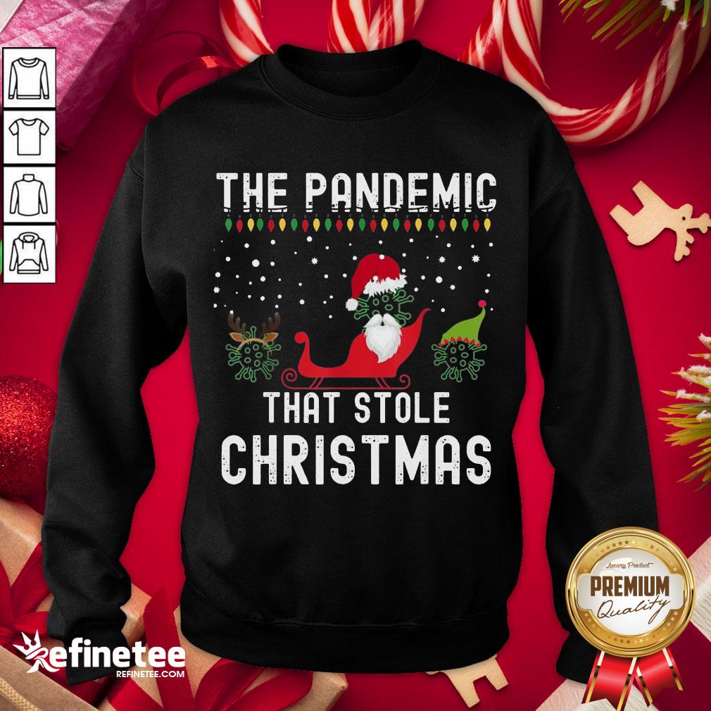 Hot Pandemic That Stole Christmas 2020 Ugly Tacky Xmas Shirt