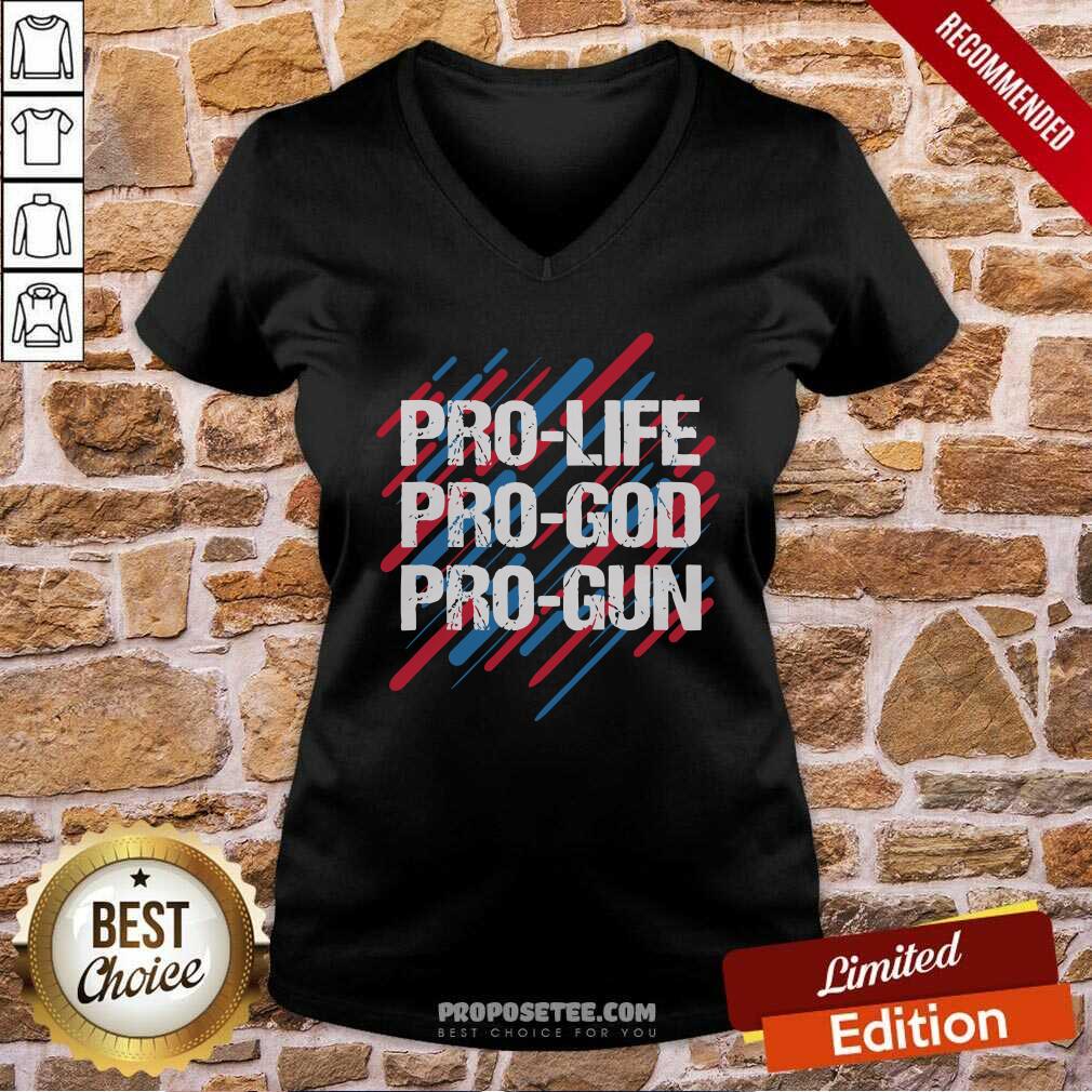 Hot Pro Life Pro God Pro Gun Patriotic Americans Shirt