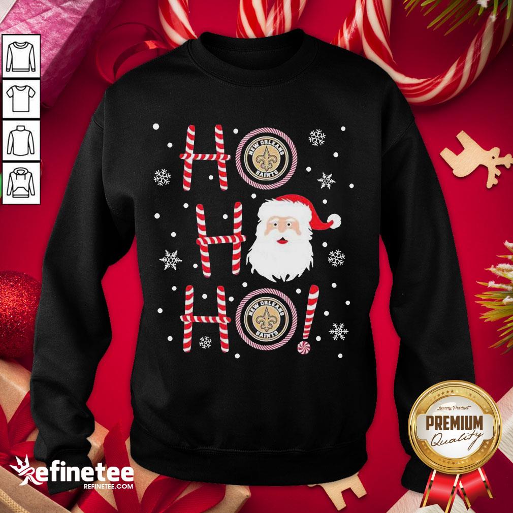 Hot Santa Claus Ho Ho Ho New Orleans Saints Christmas Shirt