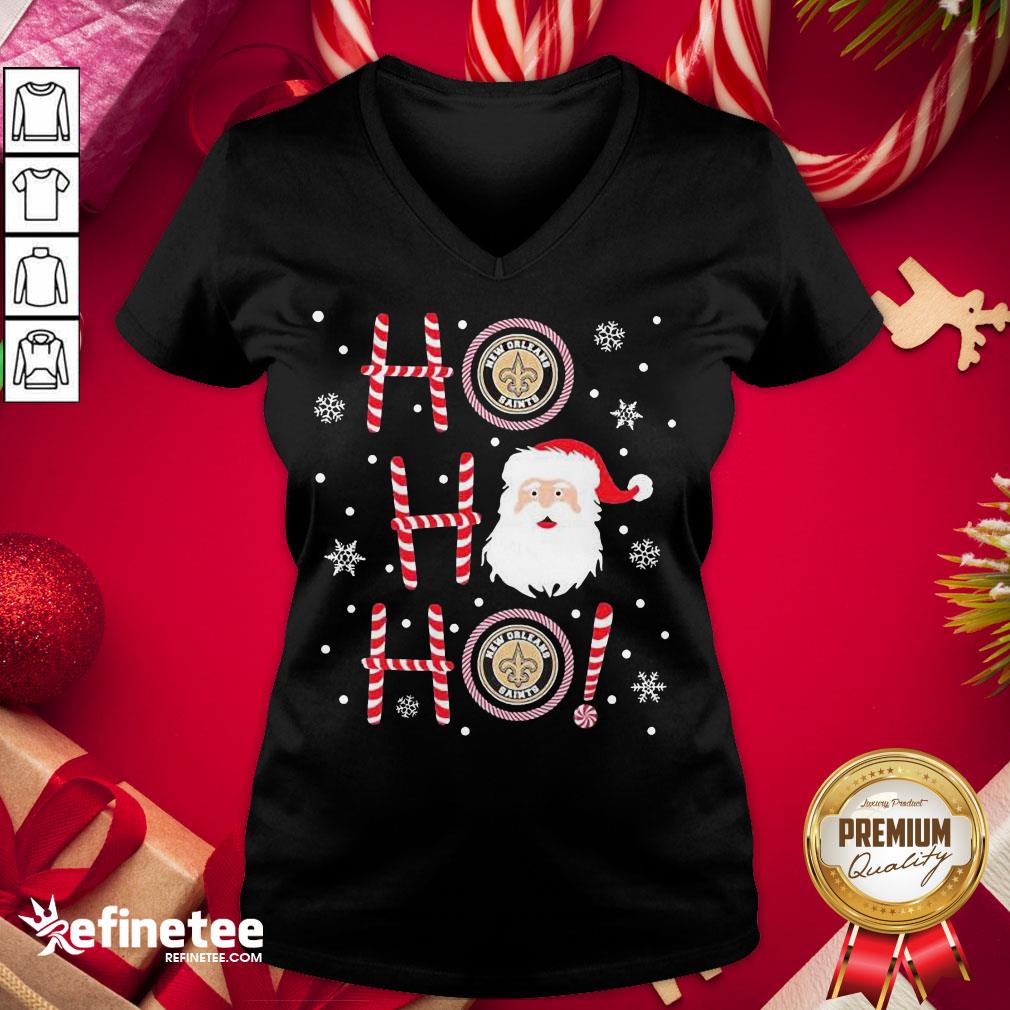 Hot Santa Claus Ho Ho Ho New Orleans Saints Christmas Shirt