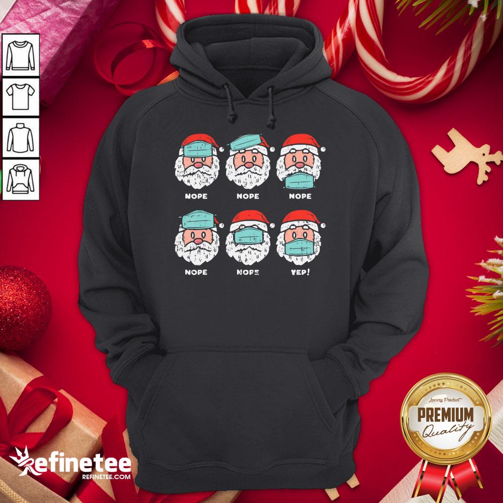 Hot Santa Face Mask Funny Christmas Xmas Quarantine Pajamas Gift Shirt