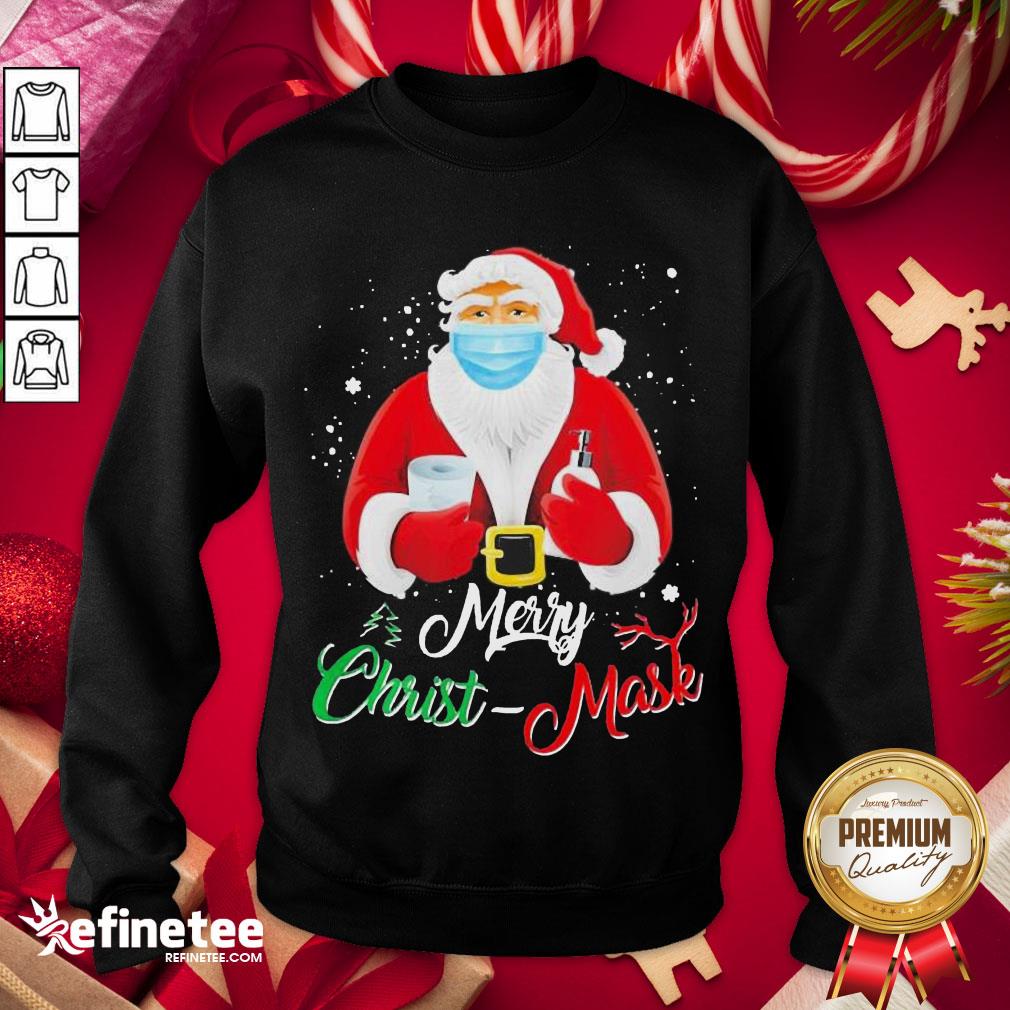 Hot Santa Face Mask Merry Christmas 2020 Quarantine Shirt
