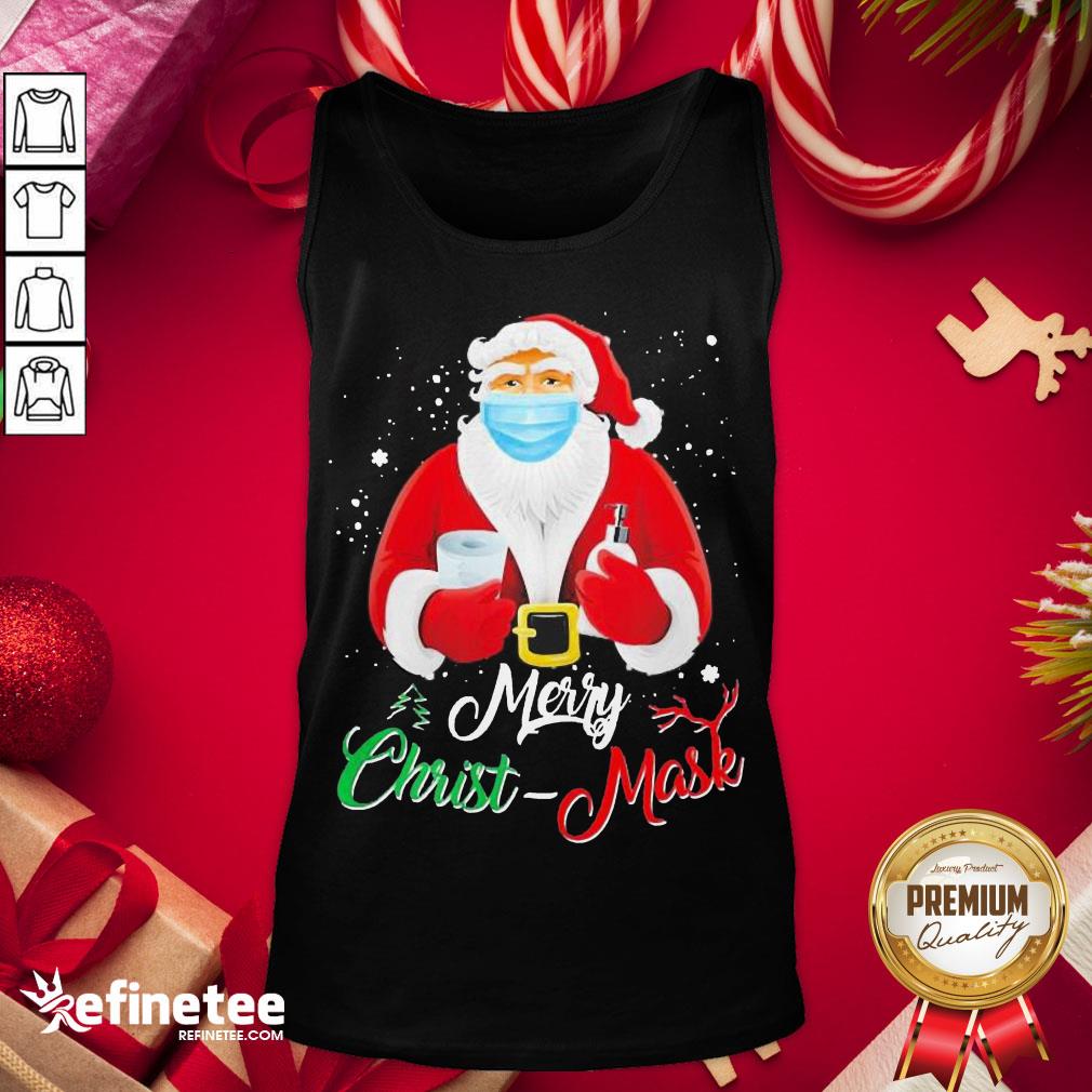 Hot Santa Face Mask Merry Christmas 2020 Quarantine Shirt