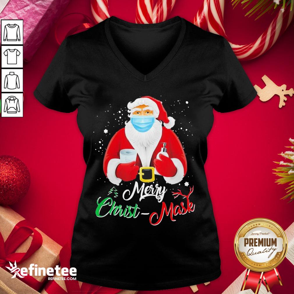 Hot Santa Face Mask Merry Christmas 2020 Quarantine Shirt