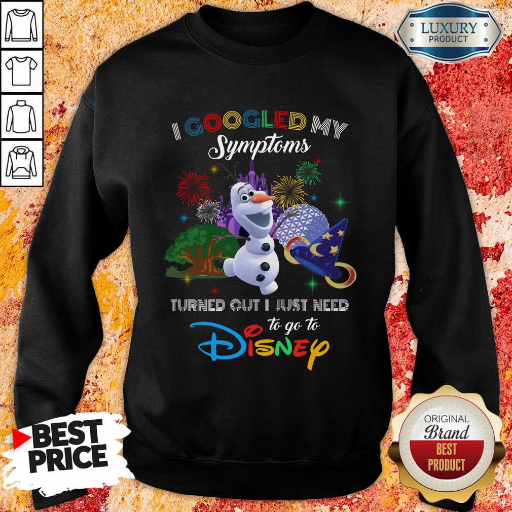 Hot Snowman I Googled My Symptoms Disney Shirt