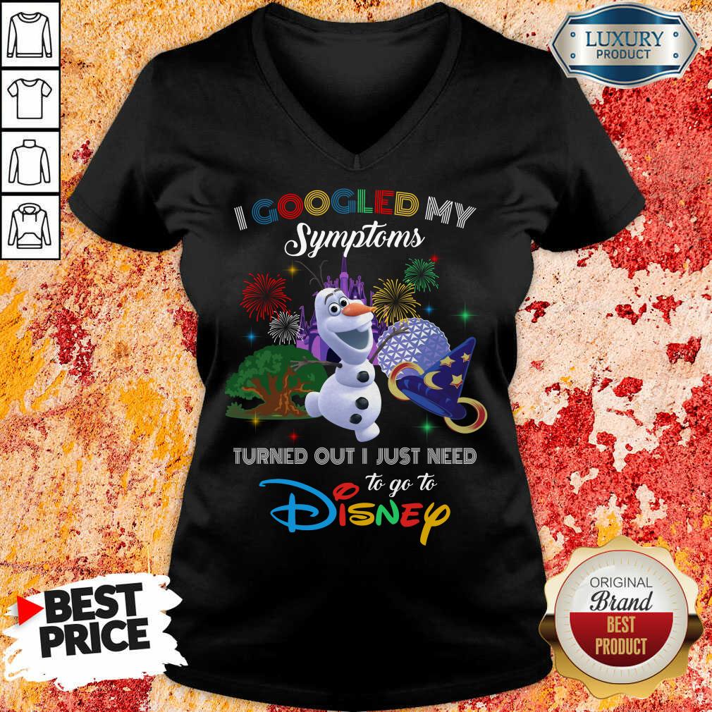 Hot Snowman I Googled My Symptoms Disney Shirt