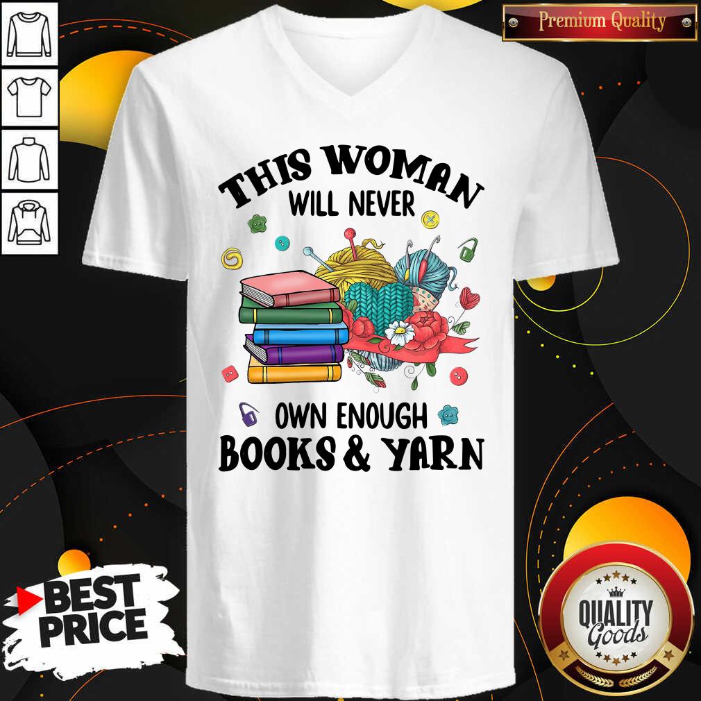 Hot This Woman Will Never Own Enough Books Yarn Shirt