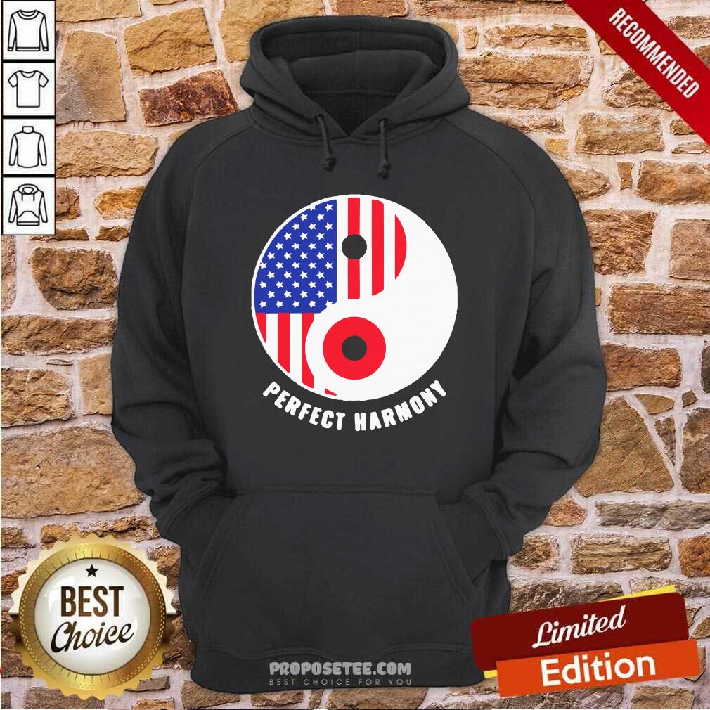 Hot USA Japan Ying Yang Heritage For Proud Japanese American Flag Shirt