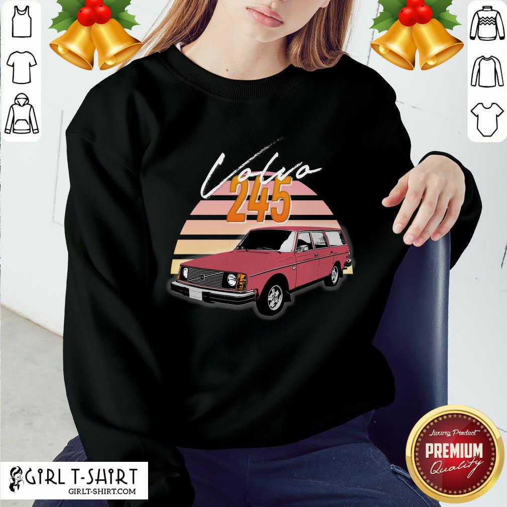 Hot Volvo 240 245 Retro Wagon Design Shirt