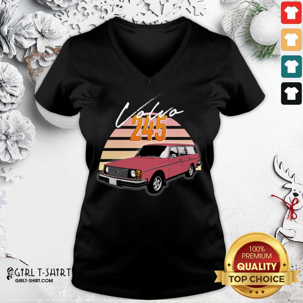 Hot Volvo 240 245 Retro Wagon Design Shirt