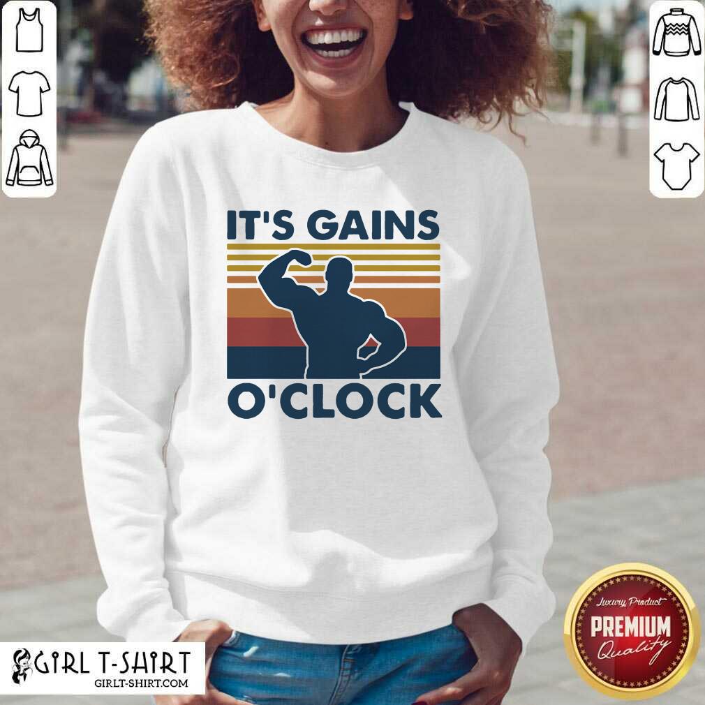 Hot Weight Lifting Its Gains O’clock Vintage Shirt