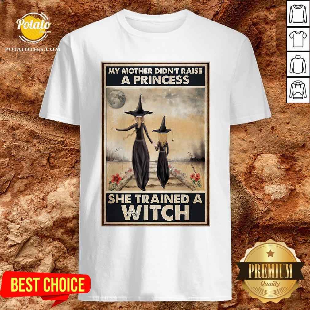 Hot Witch My Mother Didn’t Raise A Princess She Trained A Witch Poster Shirt