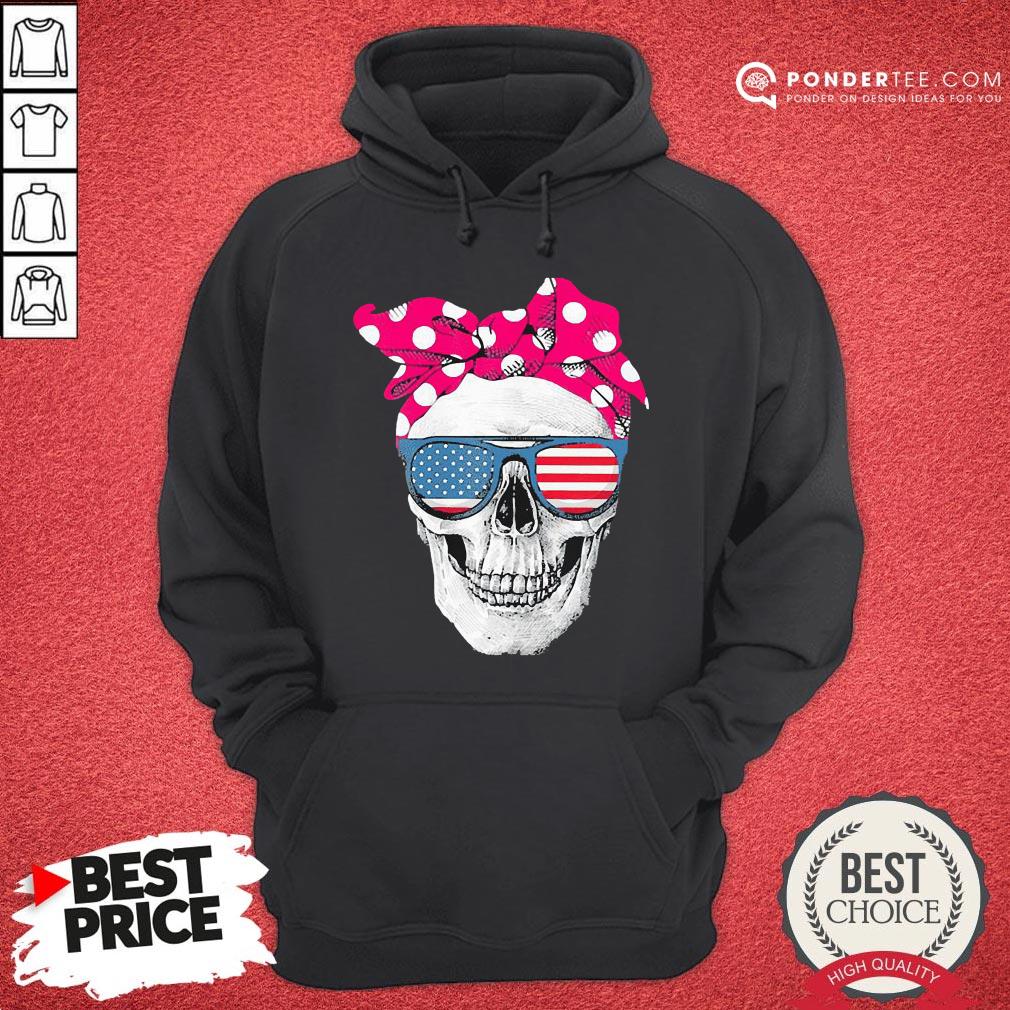 Hot Womens American Skull Women’s Pride With Cute Pink Polka Style 2020 Shirt