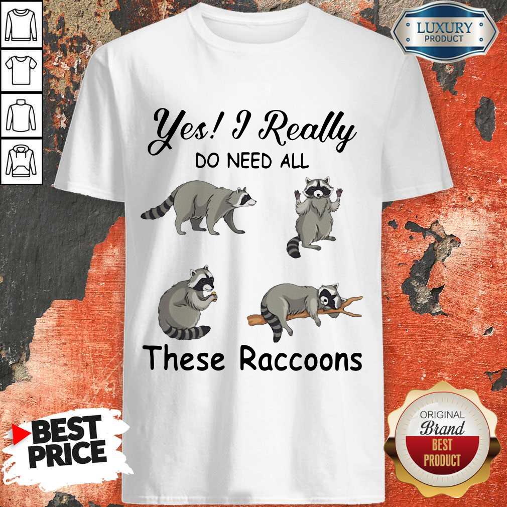 Hot Yes I Really Do Need All These Raccoons Shirt