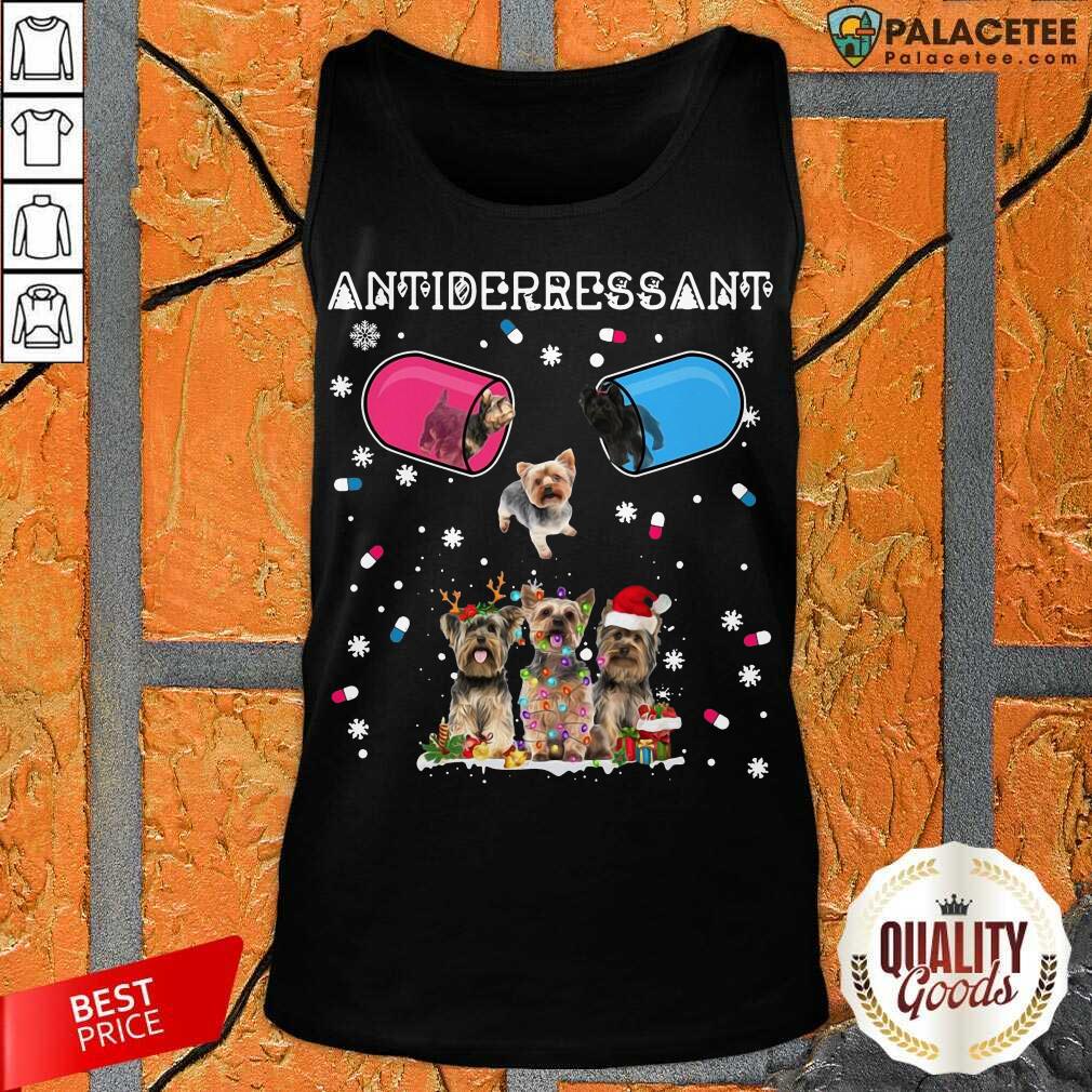 Hot Yorkshire Terrier Antidepressant Ugly Christmas Shirt