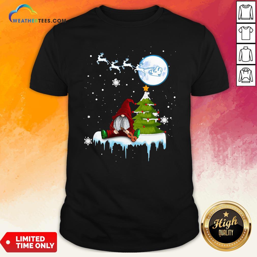 How Gnome Play Violin Merry Christmas Shirt
