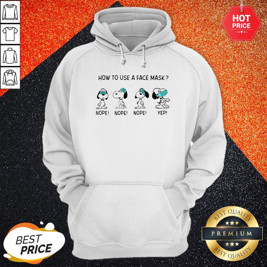 How To Use A Face Mask Snoopy Shirt