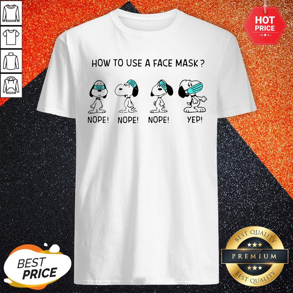 How To Use A Face Mask Snoopy Shirt