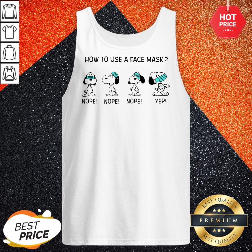 How To Use A Face Mask Snoopy Shirt