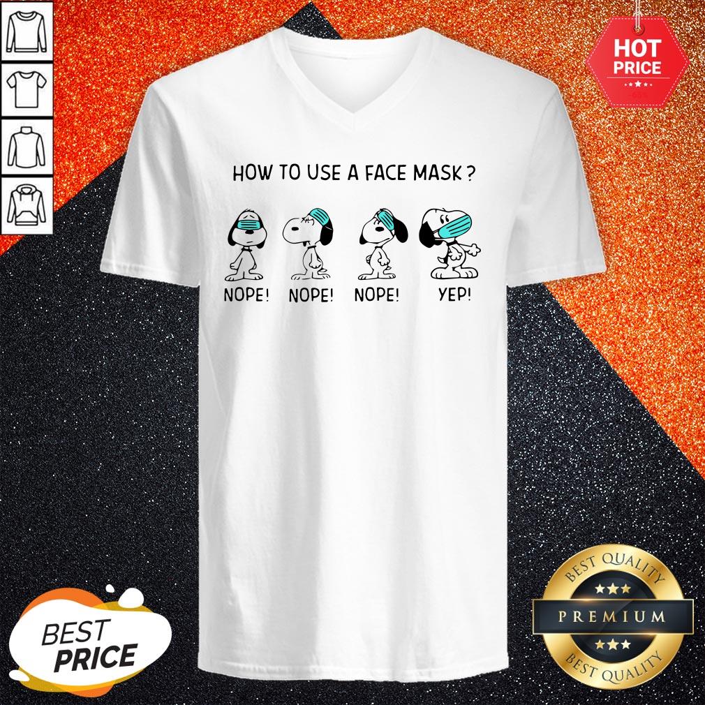How To Use A Face Mask Snoopy Shirt