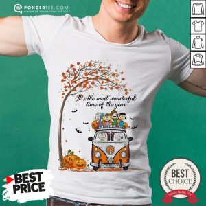 Car Peanuts It’s The Most Wonderful Time Of The Year Shirt