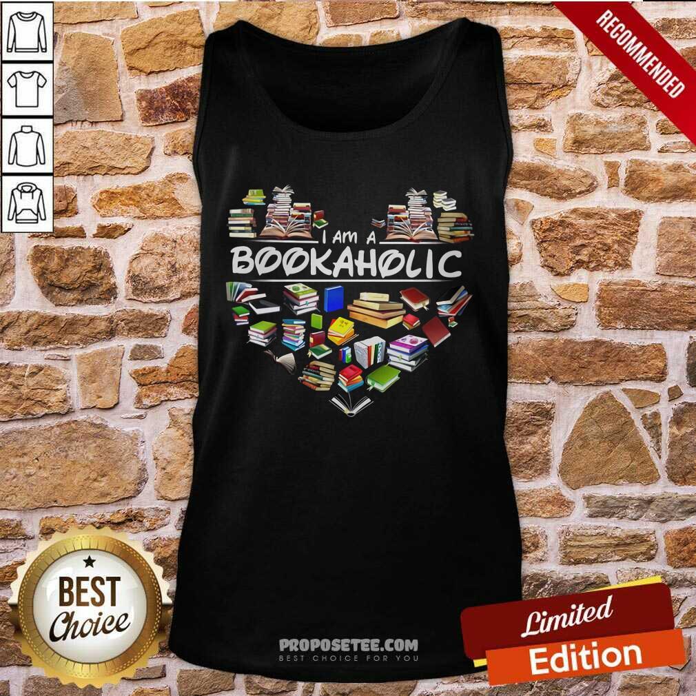 I Am A Bookaholic Heart Shirt