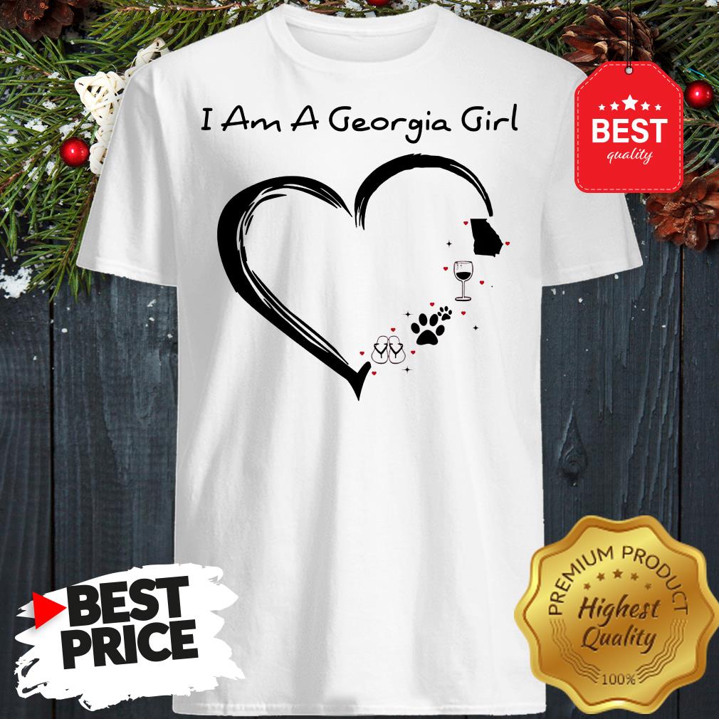 I Am A Georgia Girl Heart Shirt