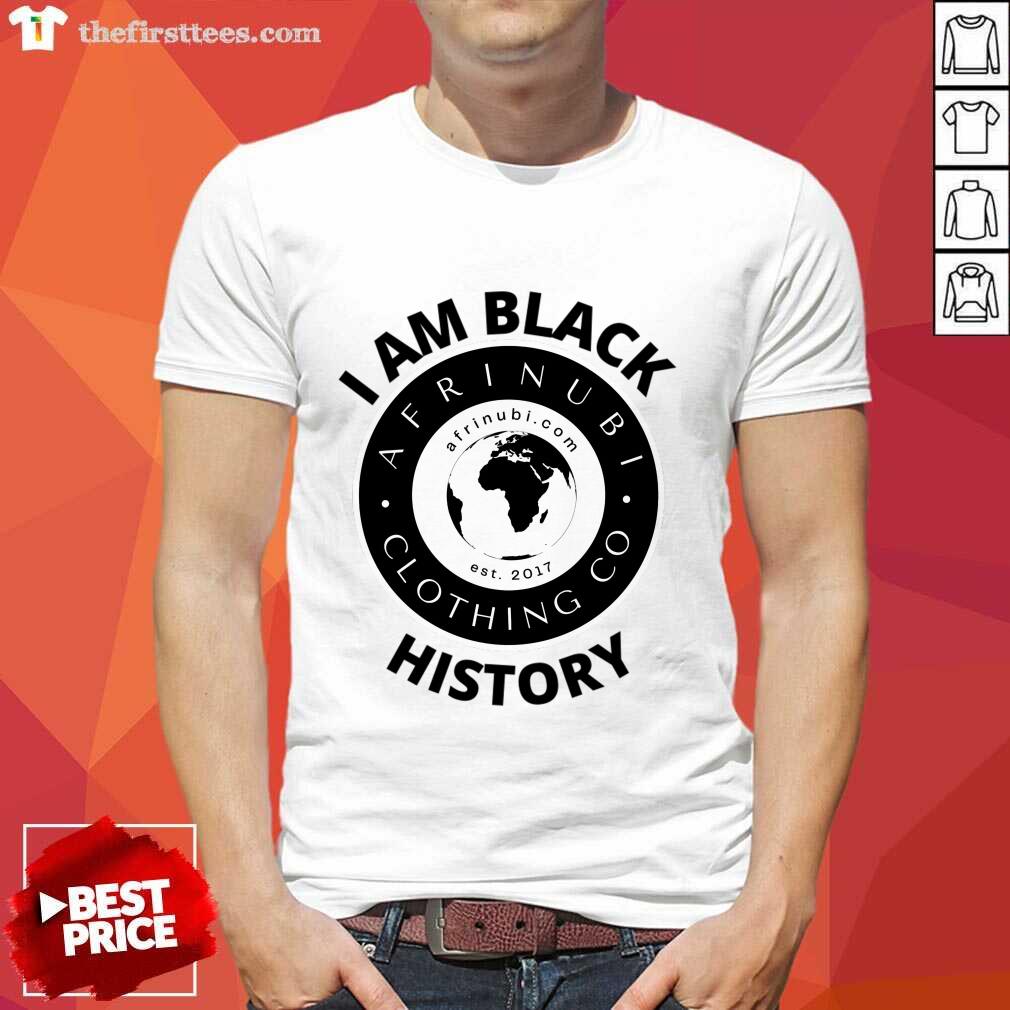 I Am Black Afrinubi Clothing Co History Shirt