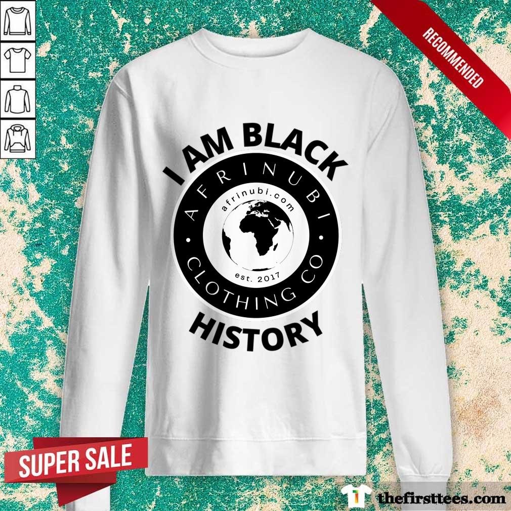 I Am Black Afrinubi Clothing Co History Shirt