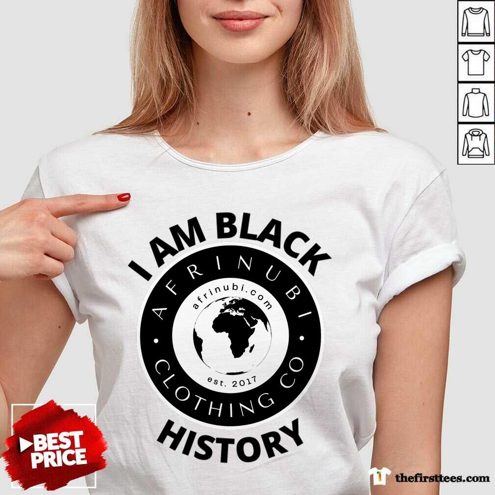 I Am Black Afrinubi Clothing Co History Shirt