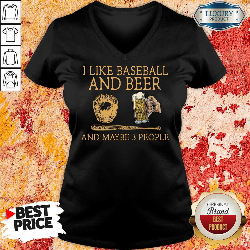 I Like Baseball And Beer Shirt