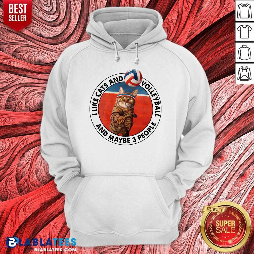 I Like Cats And Volleyball And Maybe 3 People Shirt