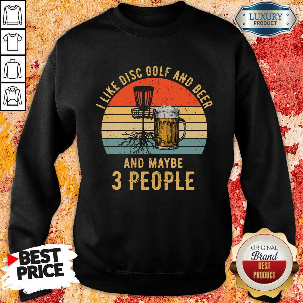 I Like Disc Golf And Beer Vintage Shirt