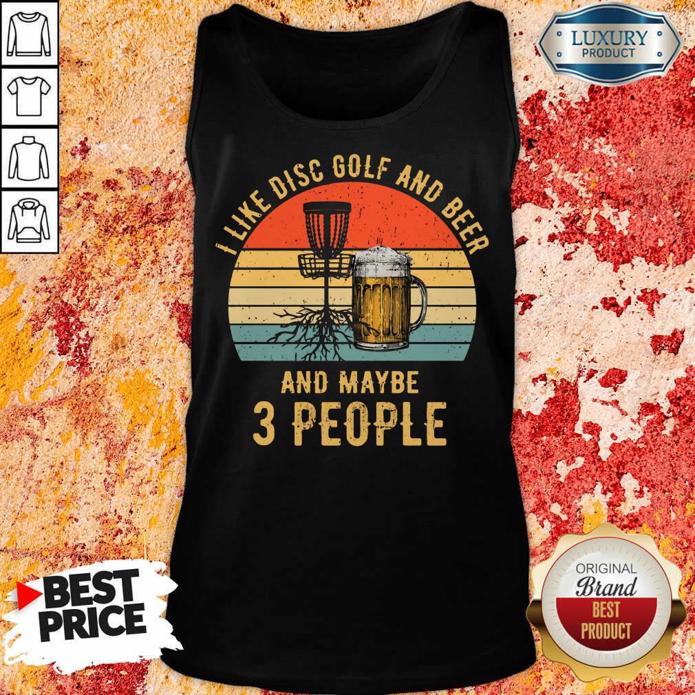 I Like Disc Golf And Beer Vintage Shirt
